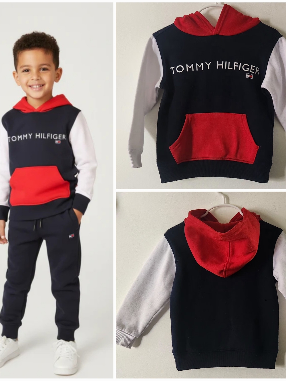 Tommy Hilfiger Kids Colorblock Hoodie 3T